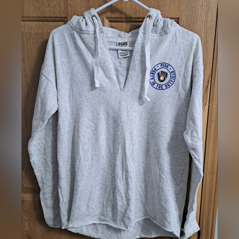 PINK Victoria's Secret Milwaukee Brewers Hooded Sweatshirt